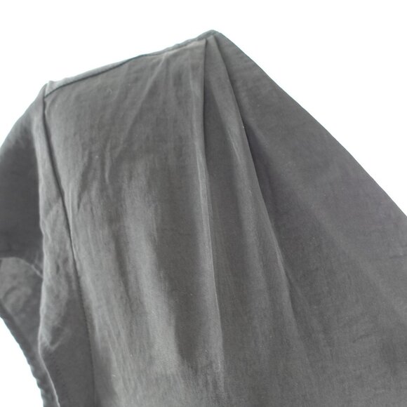 H & M Sz 14 Black V Neck Short Sleeve Casual Blouse - Picture 5 of 8